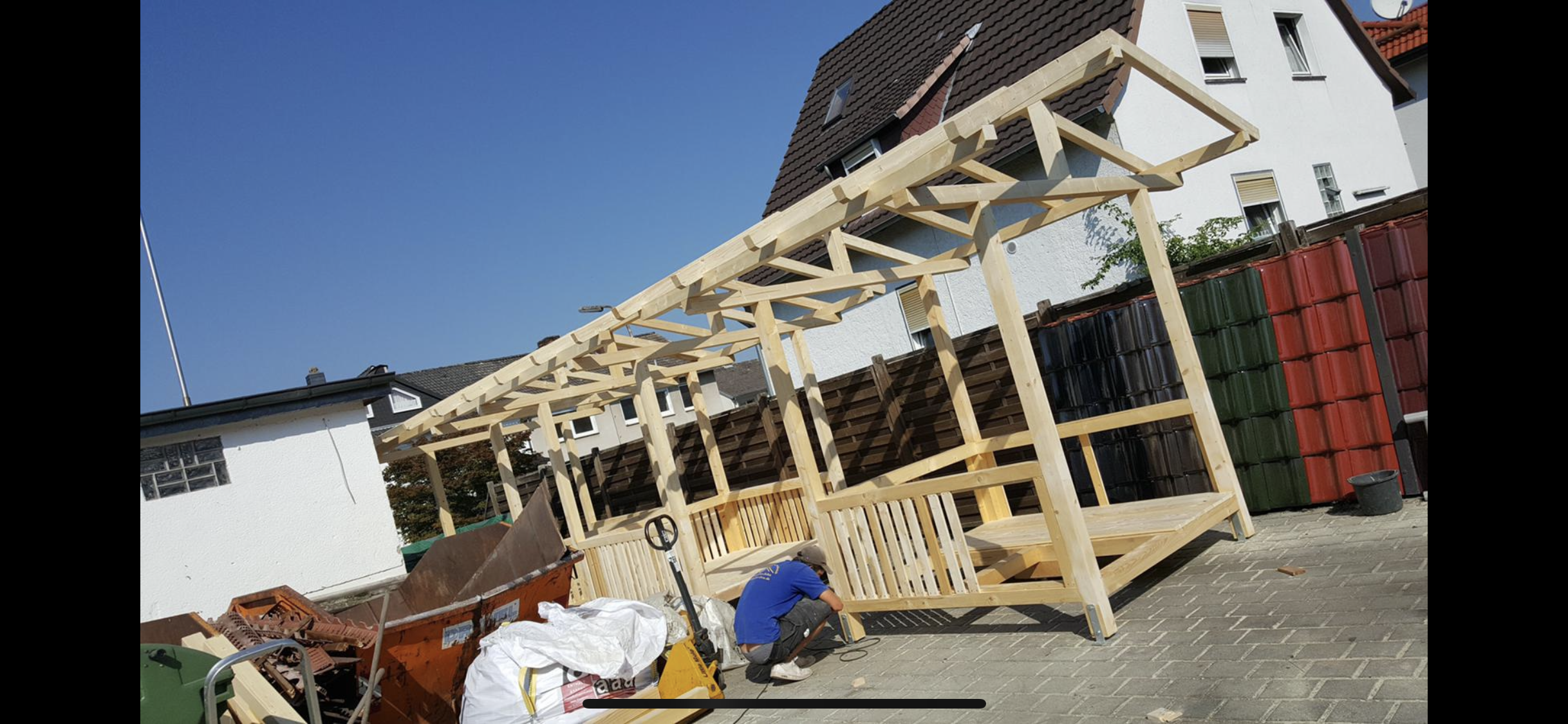 Holzkonstruktion – Rohbau