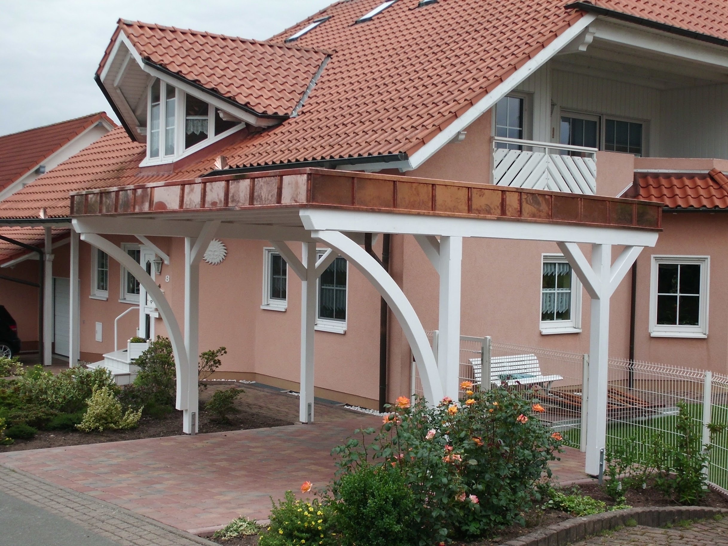 Carport & Terrassenüberdachung mit Kupferblech